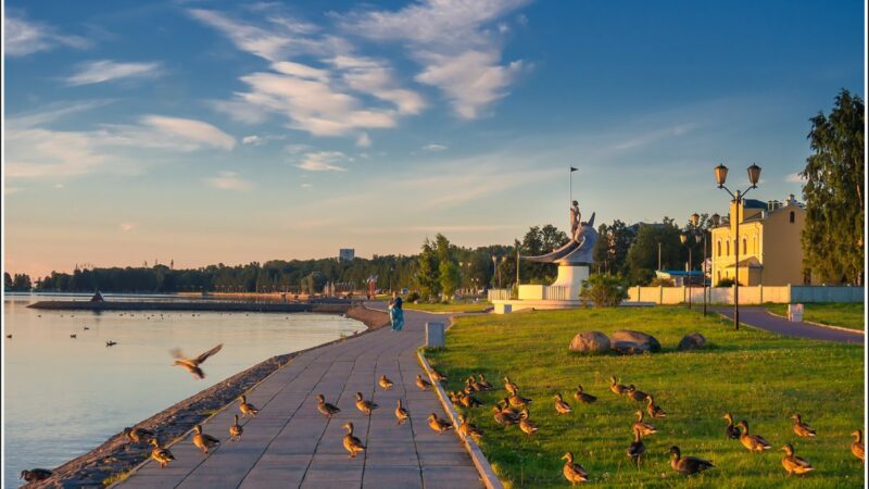 Набережная Онежского озера — жемчужина Петрозаводска